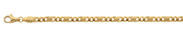 Fantasie 8er-Kette poliert/sattiniert, 3.8 mm