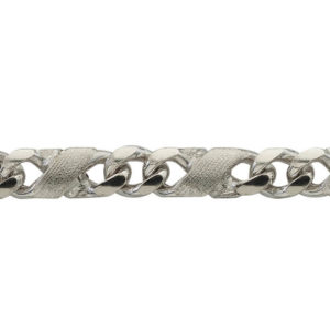 8er-Kette poliert/sattiniert, 3.8 mm