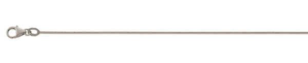 Schlangenn vierkant glanz diamantiert, 1 mm