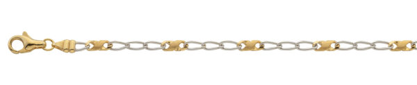 8er-Kette poliert/sattiniert, 3.2 mm