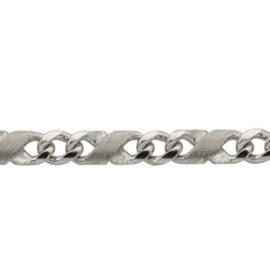 8er-Kette poliert/sattiniert, 3.3 mm