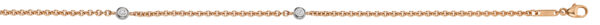Anker rund mit Brill.-Teilen (Total 0.13 ct.)